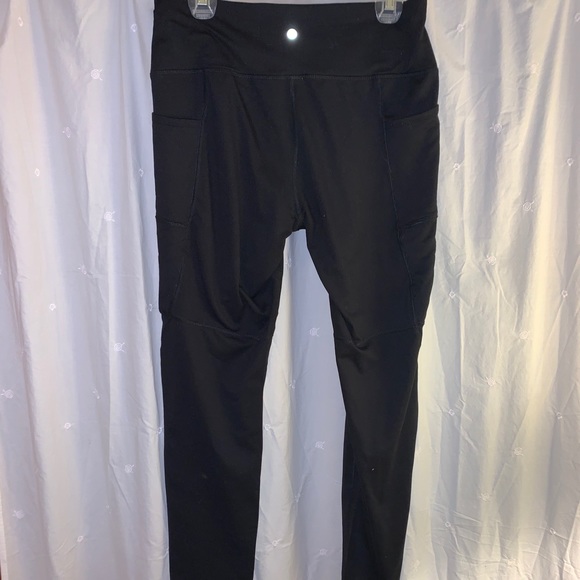Fleece lined leggings with pockets - Picture 2 of 5